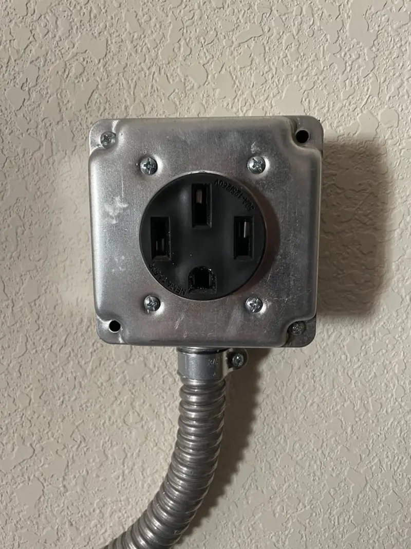 NEMA 14-50 outlet installed for Electrical Panel Upgrade in Mount Pleasant