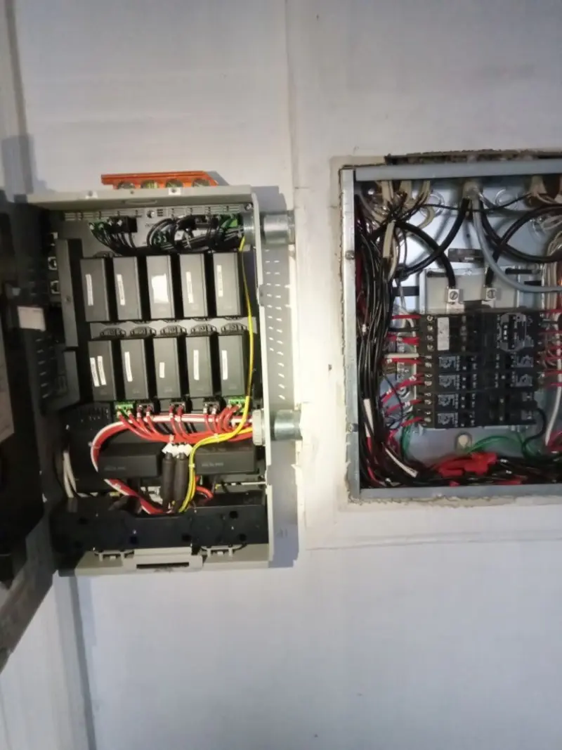 Electrical panel upgrade completed for Security Camera Wiring in Mount Pleasant